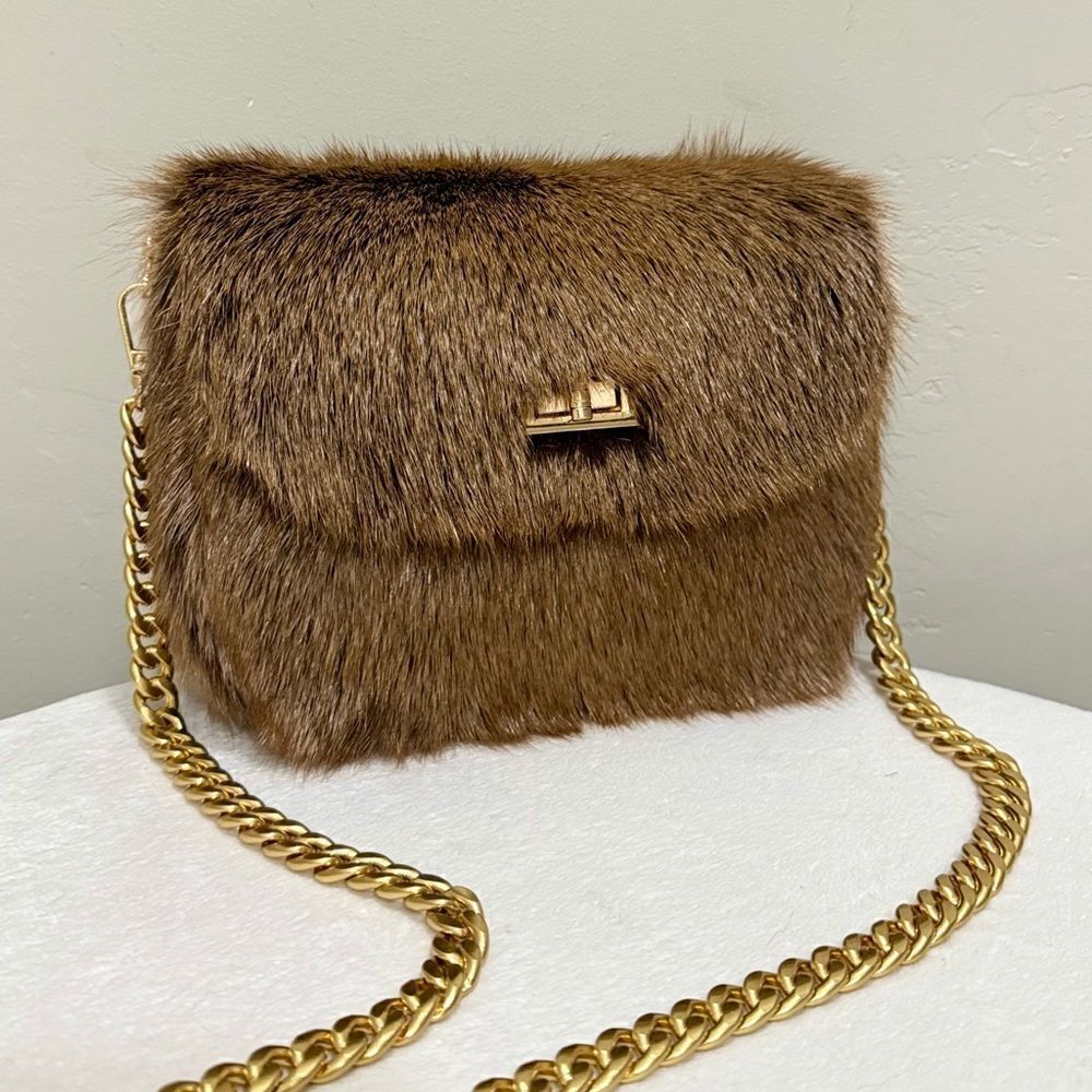 Handmade Natural Hair On Goat-hide Shoulder Bag, Goatskin Crossbody & Free Gift - Picture 3 of 16
